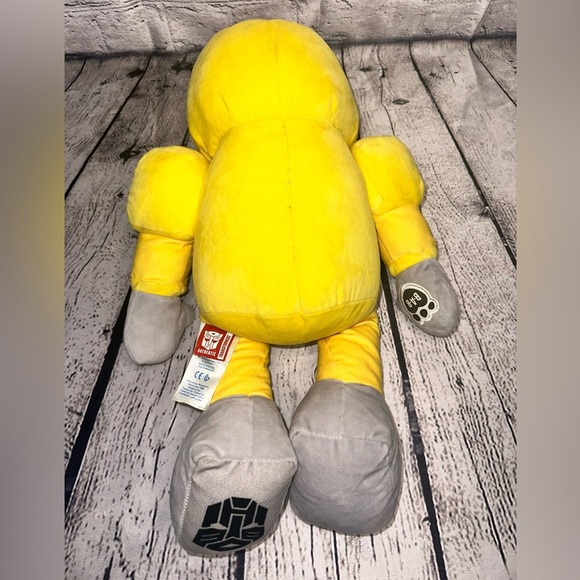 Build A Bear Transformer Bear Bumblebee Yellow Retired Rare Plush - Picture 8 of 15